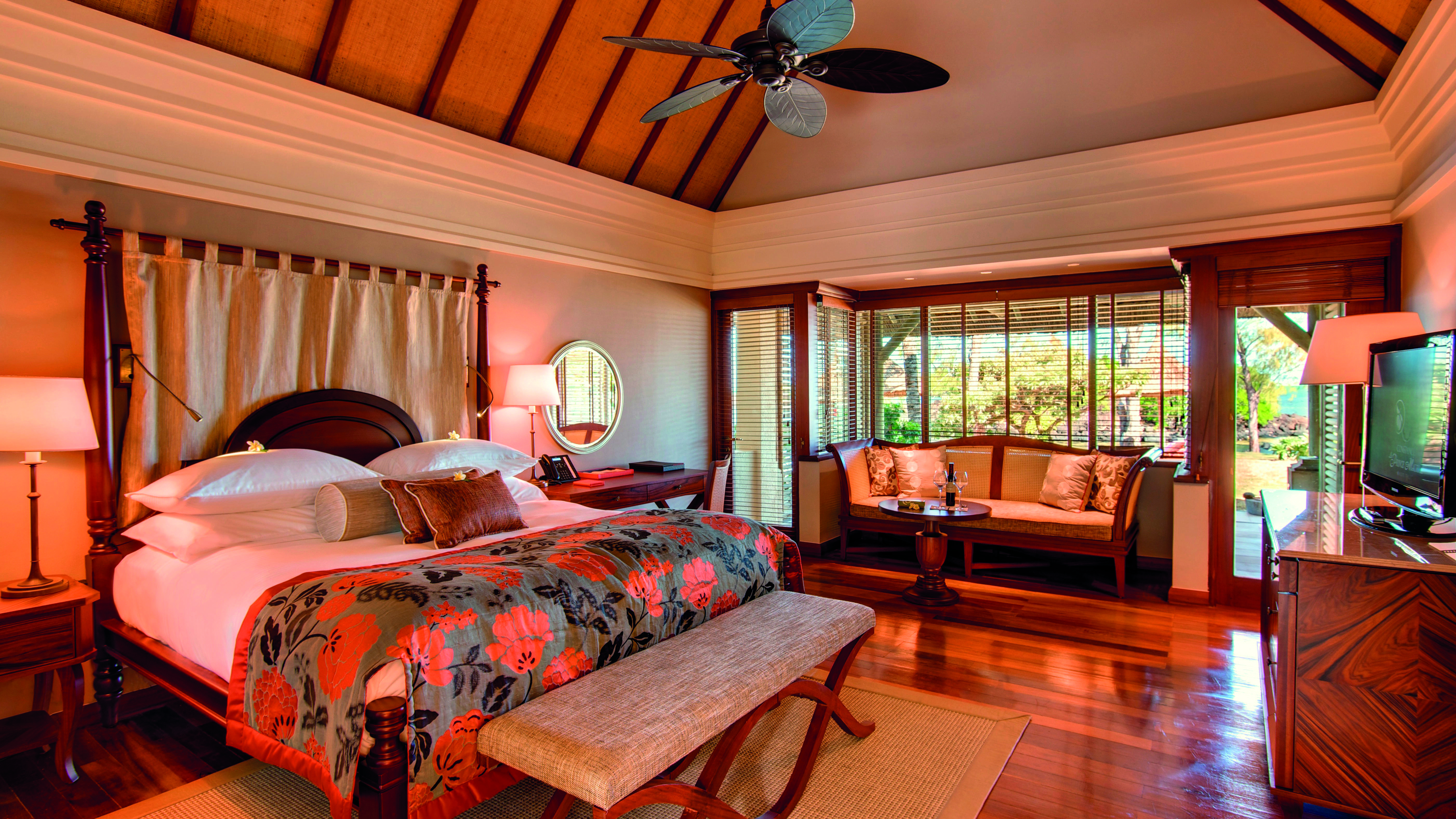 Constance Prince Maurice Poste de Flacq Camera foto A bedroom at the Four Seasons Resort