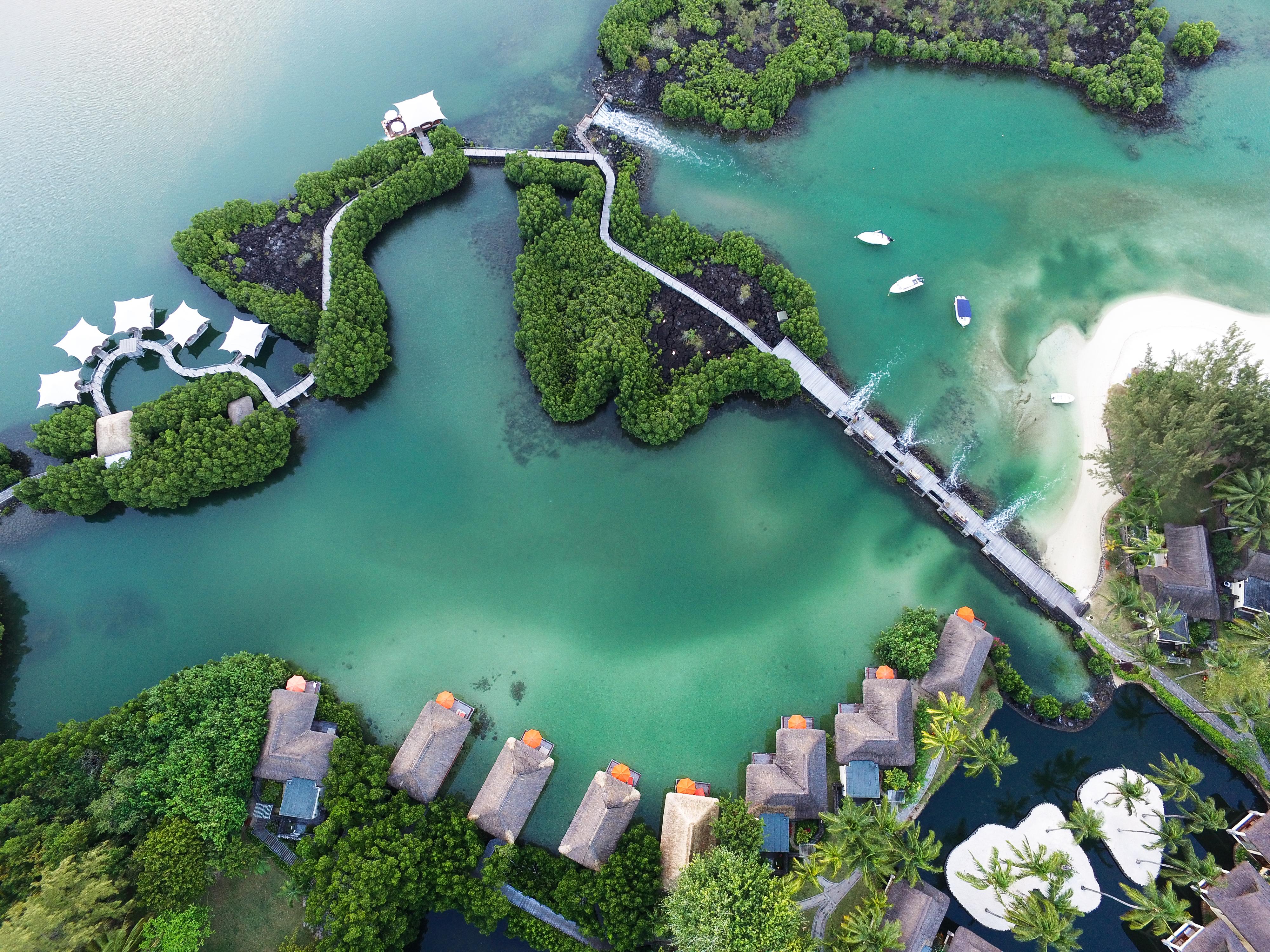 Constance Prince Maurice Poste de Flacq Esterno foto Aerial view of the resort