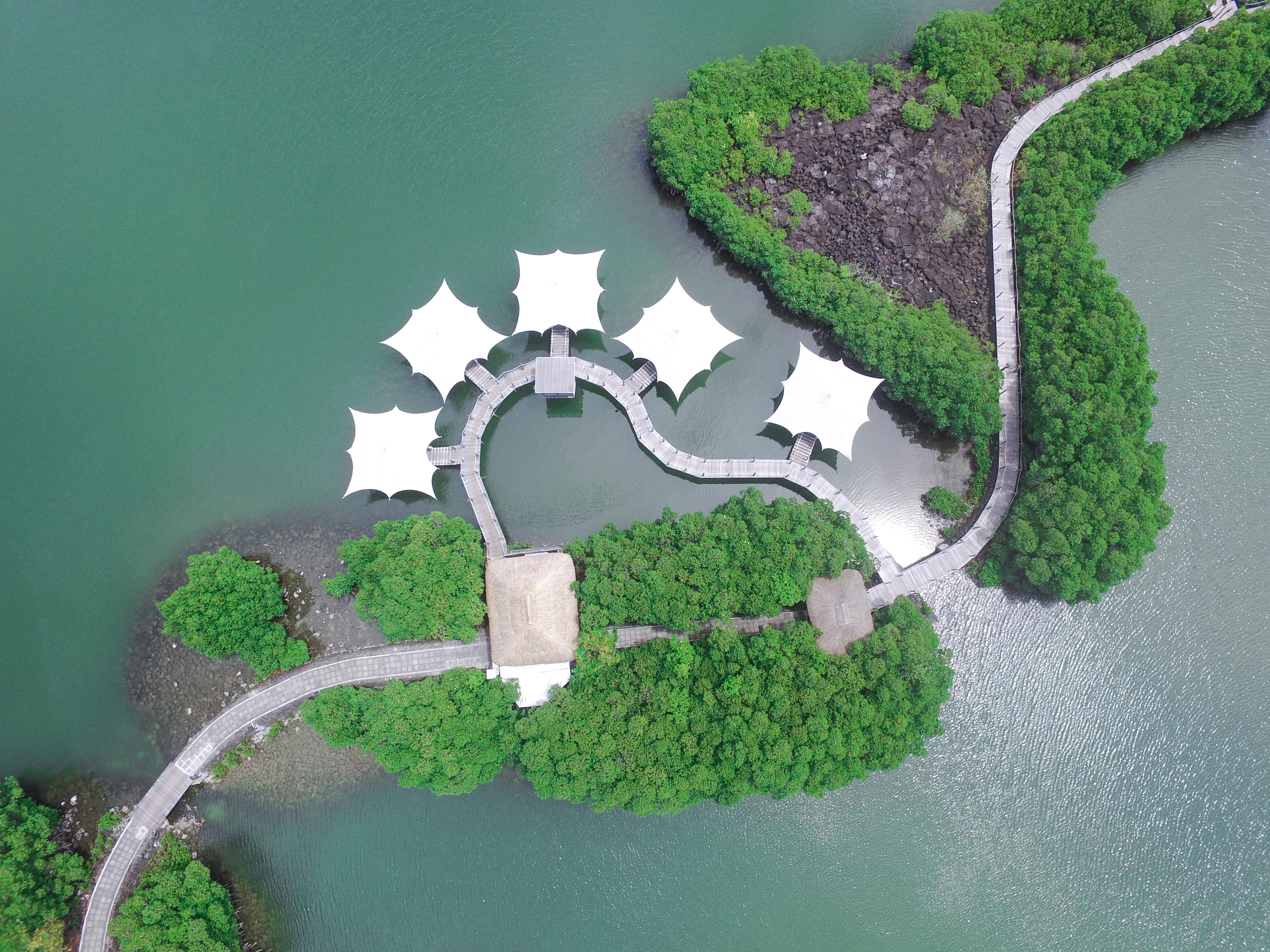 Constance Prince Maurice Poste de Flacq Esterno foto Aerial view of the lake